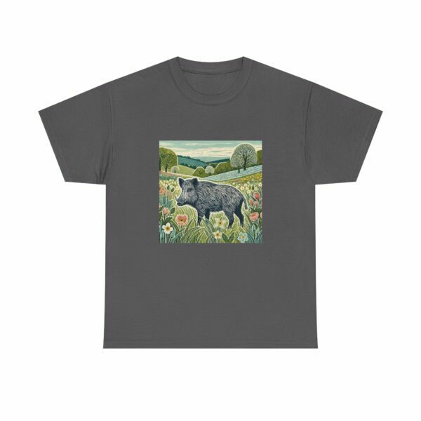 Thistle the Wild Boar Nature-Inspired Unisex Heavy Cotton Tee, Comfortable Graphic Tee, Eco-Friendly Fashion, Gift for Nature Lovers, Casual Wear - Image 5