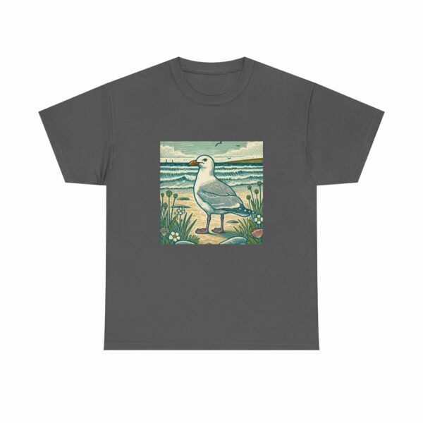 Gulliver the Coastal Seagull Tee - Beach Vibes, Nature Lovers Gift, Unisex Cotton T-Shirt, Casual Wear, Ocean-Themed Apparel, Summer Style - Image 6
