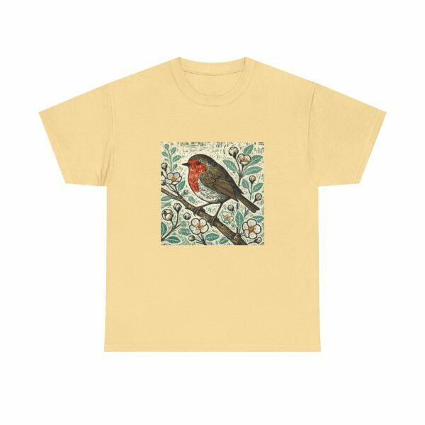 Ruby the Robin Bird Graphic Tee, Nature Lover Shirt, Unisex T-Shirt, Eco-Friendly Cotton Top, Gift for Birdwatchers, Casual Wear - Image 13