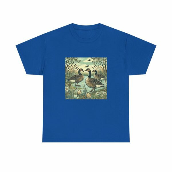 Wild Geese Nature Unisex Heavy Cotton Tee, Eco-Friendly Casual Wear, Gift for Nature Lovers, Perfect for Outdoors, Wildlife Shirt - Image 9