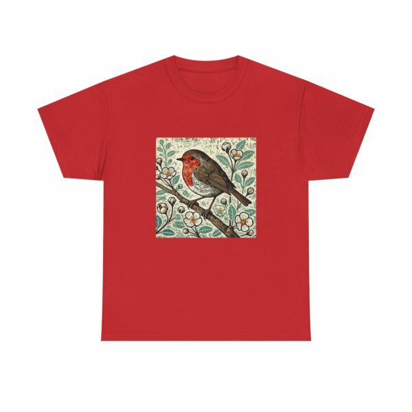 Ruby the Robin Bird Graphic Tee, Nature Lover Shirt, Unisex T-Shirt, Eco-Friendly Cotton Top, Gift for Birdwatchers, Casual Wear - Image 11
