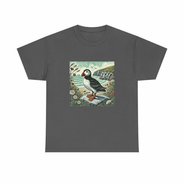 Tully the Puffin Nature-Inspired Tee, Eco-friendly Shirt, Bird Lover Gift, Summer Fashion, Nature Enthusiast Apparel - Image 7