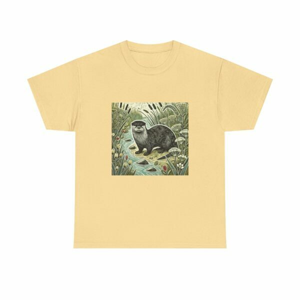 Selkie the Shetland Otter Nature Tee | Cute Animal Shirt, Gift for Animal Lovers, Eco-Friendly Fashion, Unisex Graphic Tee, Wildlife Conservation - Image 3