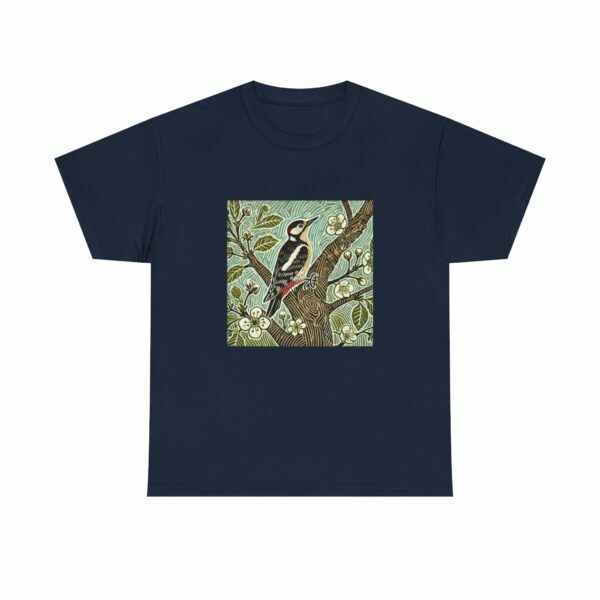 Alder the Woodpecker Bird Graphic Tee, Nature Lover Shirt, Unisex Casual T-Shirt, Gift for Bird Enthusiasts, Eco-Friendly Apparel - Image 12