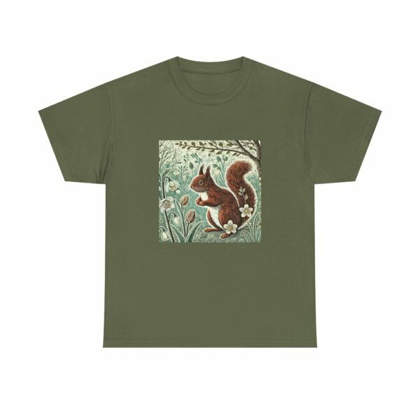 Rowan the Cute Red Squirrel Nature Lover's Cotton Tee – Wildlife Unisex T-Shirt for All Seasons, Gift for Nature Enthusiasts, Eco-Friendly Fashion - Image 15
