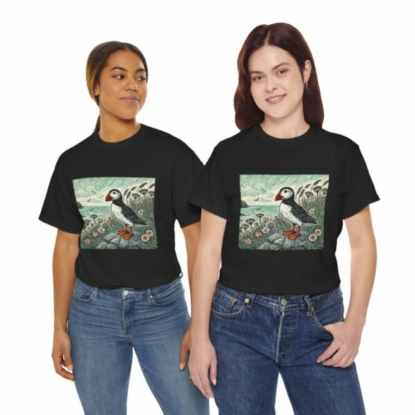 Tully the Puffin Nature Tee, Unisex Cotton Shirt, Animal Lover Gift, Eco-Friendly Apparel, Cute Bird T-Shirt, Wildlife, Outdoor Adventurer