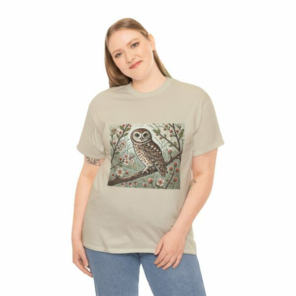 Luna the Owl Graphic Tee, Nature Lover Gift, Animal Print T-Shirt, Unisex Cotton Tee, Boho Aesthetic Apparel, Outdoor Wildlife Enthusiast