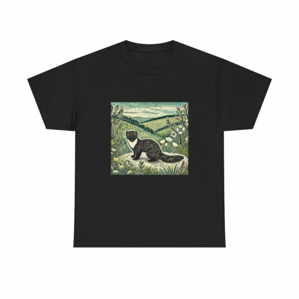 Fern the Pine Marten Nature Inspired Heavy Cotton Tee | Woodland Animal Lover Shirt, Outdoor Adventurer, Vintage Style Tee, Eco-Friendly Apparel - Image 14