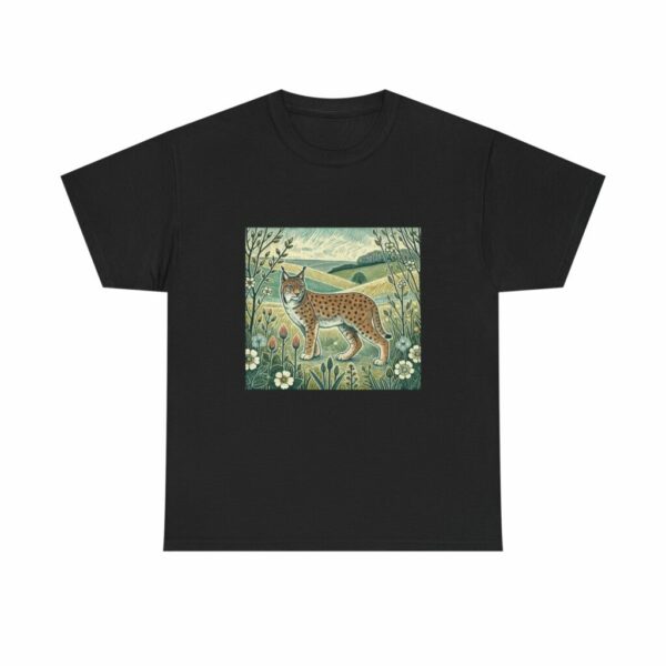 Ember the Lynx Nature-Inspired T-Shirt | Eco-Friendly, Casual Wear, Gift for Nature Lovers, Eco-Conscious Fashion, Wildlife Tee