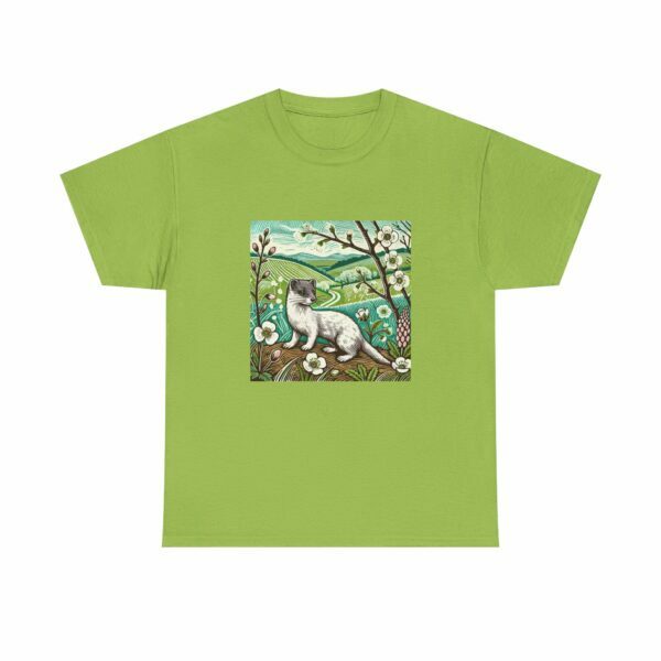Stitch the Stoat Nature-Inspired Tee, Art Tee, Animal Lover Gift, Wildlife Casual Wear, Unisex Cotton Shirt, Unique Animal Artwork - Image 7