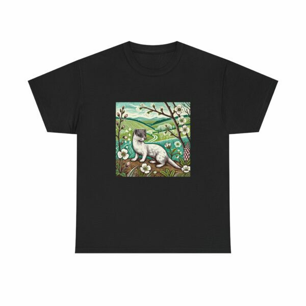 Stitch the Stoat Nature-Inspired Tee, Art Tee, Animal Lover Gift, Wildlife Casual Wear, Unisex Cotton Shirt, Unique Animal Artwork - Image 15