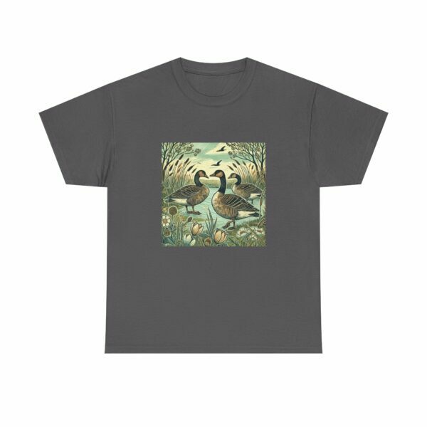 Wild Geese Nature Unisex Heavy Cotton Tee, Eco-Friendly Casual Wear, Gift for Nature Lovers, Perfect for Outdoors, Wildlife Shirt - Image 8
