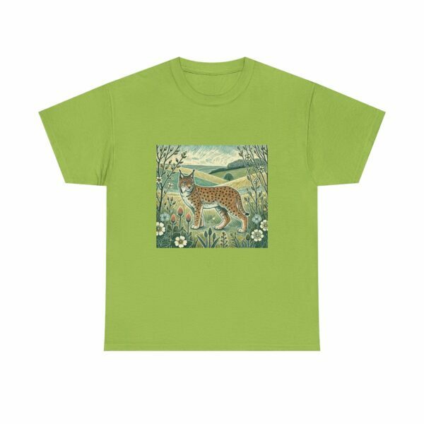 Ember the Lynx Nature-Inspired T-Shirt | Eco-Friendly, Casual Wear, Gift for Nature Lovers, Eco-Conscious Fashion, Wildlife Tee - Image 8