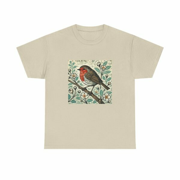 Ruby the Robin Bird Graphic Tee, Nature Lover Shirt, Unisex T-Shirt, Eco-Friendly Cotton Top, Gift for Birdwatchers, Casual Wear - Image 12