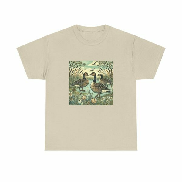 Wild Geese Nature Unisex Heavy Cotton Tee, Eco-Friendly Casual Wear, Gift for Nature Lovers, Perfect for Outdoors, Wildlife Shirt - Image 13