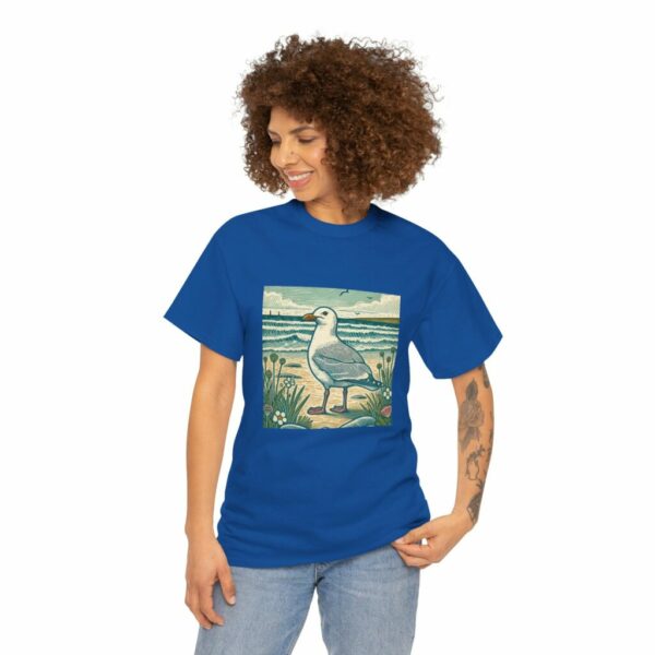 Gulliver the Coastal Seagull Tee - Beach Vibes, Nature Lovers Gift, Unisex Cotton T-Shirt, Casual Wear, Ocean-Themed Apparel, Summer Style