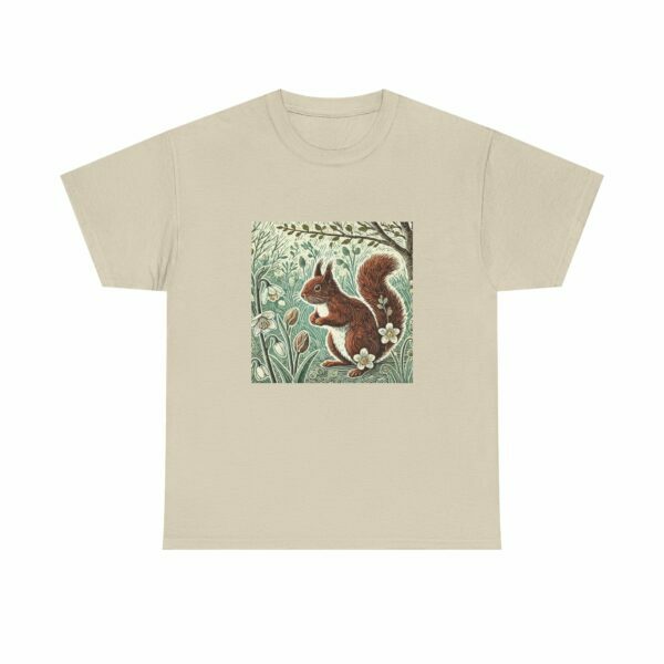 Rowan the Cute Red Squirrel Nature Lover's Cotton Tee – Wildlife Unisex T-Shirt for All Seasons, Gift for Nature Enthusiasts, Eco-Friendly Fashion - Image 11