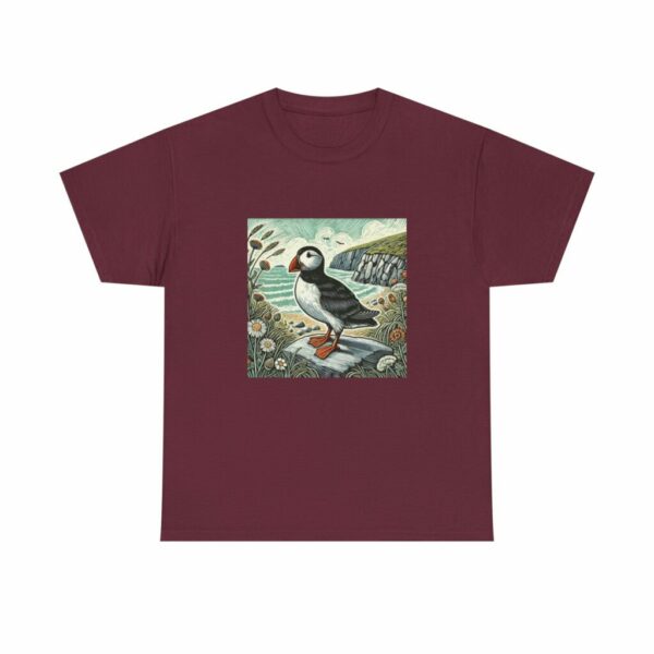 Tully the Puffin Nature-Inspired Tee, Eco-friendly Shirt, Bird Lover Gift, Summer Fashion, Nature Enthusiast Apparel