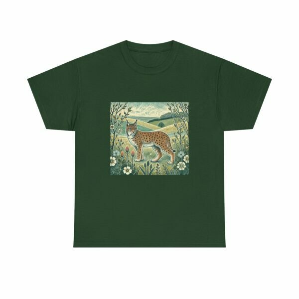 Ember the Lynx Nature-Inspired T-Shirt | Eco-Friendly, Casual Wear, Gift for Nature Lovers, Eco-Conscious Fashion, Wildlife Tee - Image 9