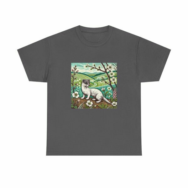 Stitch the Stoat Nature-Inspired Tee, Art Tee, Animal Lover Gift, Wildlife Casual Wear, Unisex Cotton Shirt, Unique Animal Artwork - Image 10