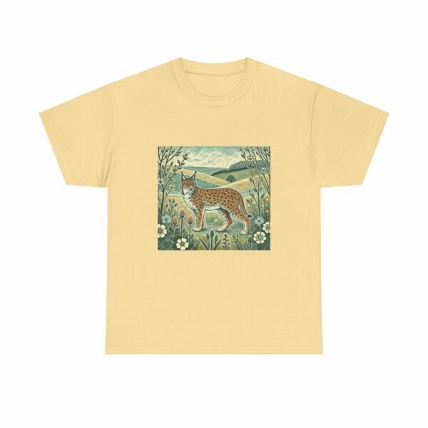 Ember the Lynx Nature-Inspired T-Shirt | Eco-Friendly, Casual Wear, Gift for Nature Lovers, Eco-Conscious Fashion, Wildlife Tee - Image 4