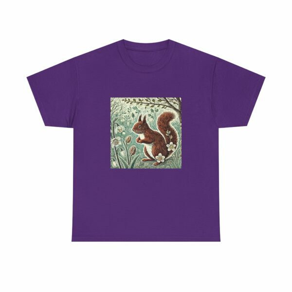 Rowan the Cute Red Squirrel Nature Lover's Cotton Tee – Wildlife Unisex T-Shirt for All Seasons, Gift for Nature Enthusiasts, Eco-Friendly Fashion - Image 8