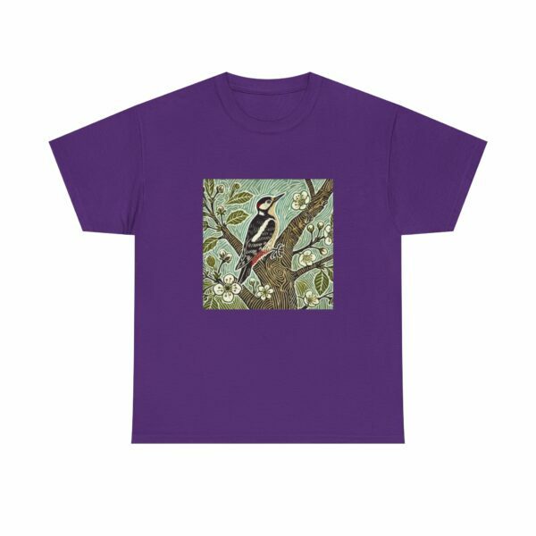 Alder the Woodpecker Bird Graphic Tee, Nature Lover Shirt, Unisex Casual T-Shirt, Gift for Bird Enthusiasts, Eco-Friendly Apparel - Image 13
