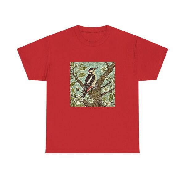 Alder the Woodpecker Bird Graphic Tee, Nature Lover Shirt, Unisex Casual T-Shirt, Gift for Bird Enthusiasts, Eco-Friendly Apparel - Image 14