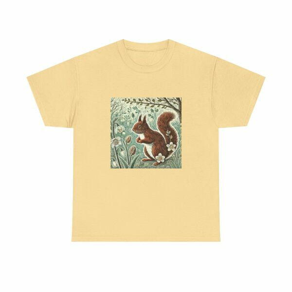 Rowan the Cute Red Squirrel Nature Lover's Cotton Tee – Wildlife Unisex T-Shirt for All Seasons, Gift for Nature Enthusiasts, Eco-Friendly Fashion - Image 12