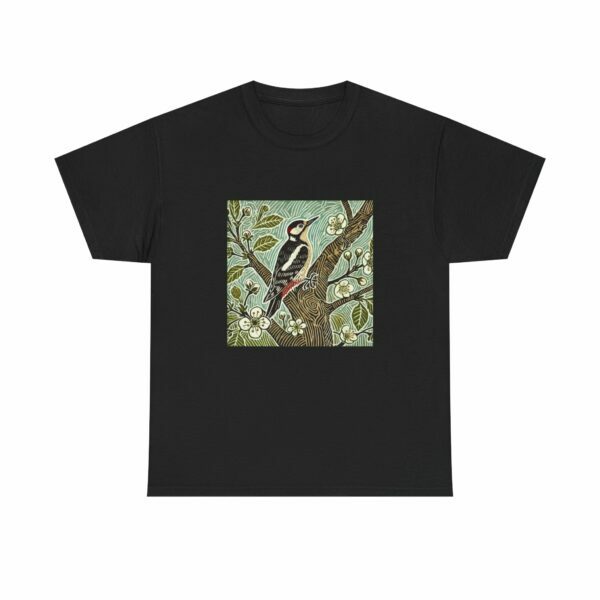 Alder the Woodpecker Bird Graphic Tee, Nature Lover Shirt, Unisex Casual T-Shirt, Gift for Bird Enthusiasts, Eco-Friendly Apparel - Image 15