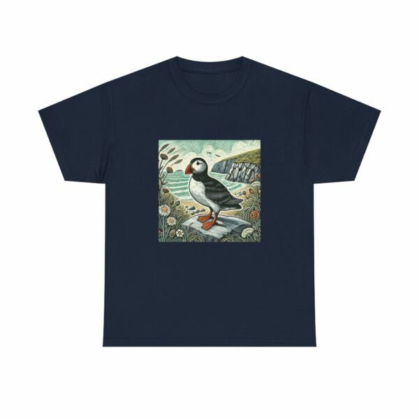 Tully the Puffin Nature-Inspired Tee, Eco-friendly Shirt, Bird Lover Gift, Summer Fashion, Nature Enthusiast Apparel - Image 9