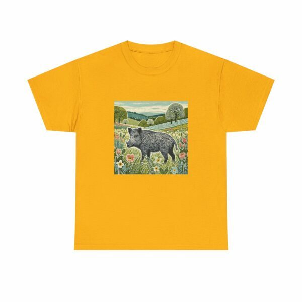Thistle the Wild Boar Nature-Inspired Unisex Heavy Cotton Tee, Comfortable Graphic Tee, Eco-Friendly Fashion, Gift for Nature Lovers, Casual Wear - Image 14