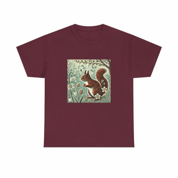 Rowan the Cute Red Squirrel Nature Lover's Cotton Tee – Wildlife Unisex T-Shirt for All Seasons, Gift for Nature Enthusiasts, Eco-Friendly Fashion - Image 10