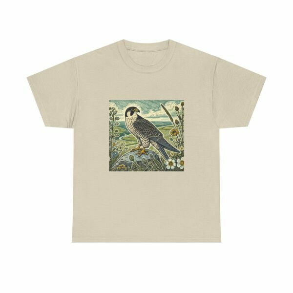 Swift the Peregrine Falcon Bird Tee - Soft Cotton Unisex T-Shirt, Nature Lover Gift, Eco-Friendly Apparel, Bohemian Style, Casual Wear - Image 3