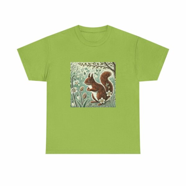 Rowan the Cute Red Squirrel Nature Lover's Cotton Tee – Wildlife Unisex T-Shirt for All Seasons, Gift for Nature Enthusiasts, Eco-Friendly Fashion