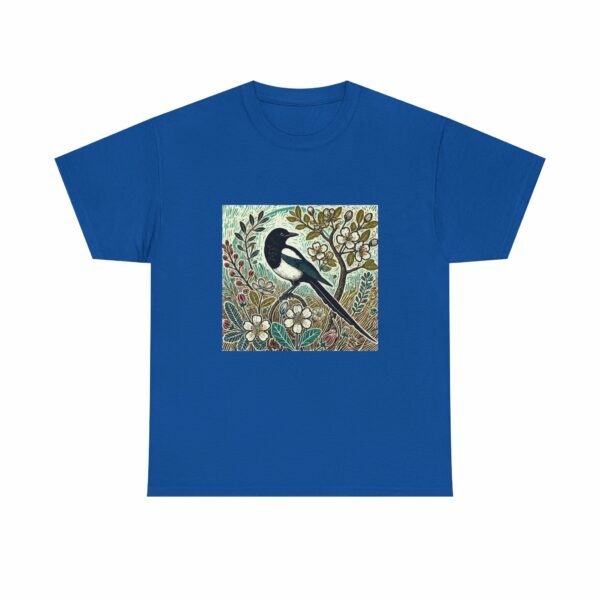 Jet the Magpie Bird-Inspired Unisex Heavy Cotton Tee, Nature Lover Tee, Gift for Bird Enthusiasts, Eco-Friendly Apparel, Cute Casual Wear - Image 12