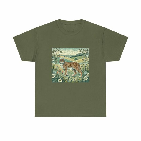 Ember the Lynx Nature-Inspired T-Shirt | Eco-Friendly, Casual Wear, Gift for Nature Lovers, Eco-Conscious Fashion, Wildlife Tee - Image 7