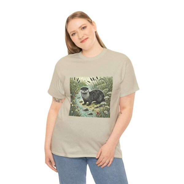 Selkie the Shetland Otter Nature Tee | Cute Animal Shirt, Gift for Animal Lovers, Eco-Friendly Fashion, Unisex Graphic Tee, Wildlife Conservation