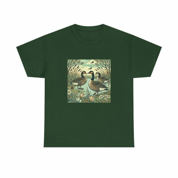 Wild Geese Nature Unisex Heavy Cotton Tee, Eco-Friendly Casual Wear, Gift for Nature Lovers, Perfect for Outdoors, Wildlife Shirt - Image 6