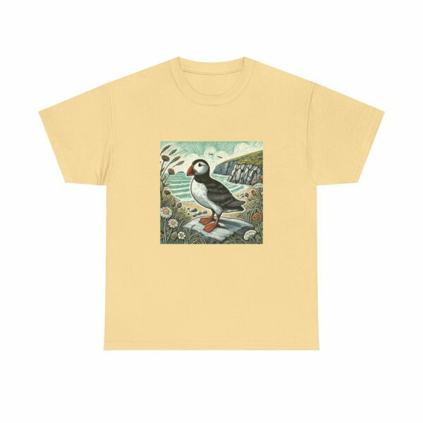 Tully the Puffin Nature-Inspired Tee, Eco-friendly Shirt, Bird Lover Gift, Summer Fashion, Nature Enthusiast Apparel - Image 13