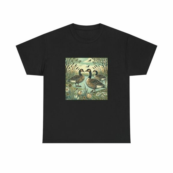 Wild Geese Nature Unisex Heavy Cotton Tee, Eco-Friendly Casual Wear, Gift for Nature Lovers, Perfect for Outdoors, Wildlife Shirt - Image 15