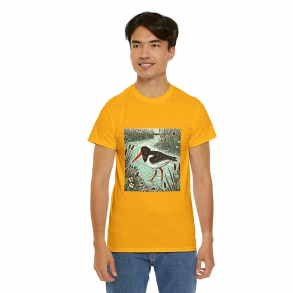 Pearl the Oyster Catcher Nature-Inspired Unisex Tee, Bird Graphic Shirt, Nature Lover Gift, Casual Wear, Eco-Friendly Fashion, Wildlife Art T-Shirt