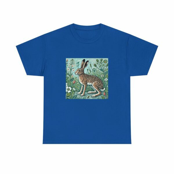 Hopper the Hare Botanical Rabbit Heavy Cotton Tee Nature Lover Spring & Summer Series T-Shirt Outdoor Apparel - Image 12