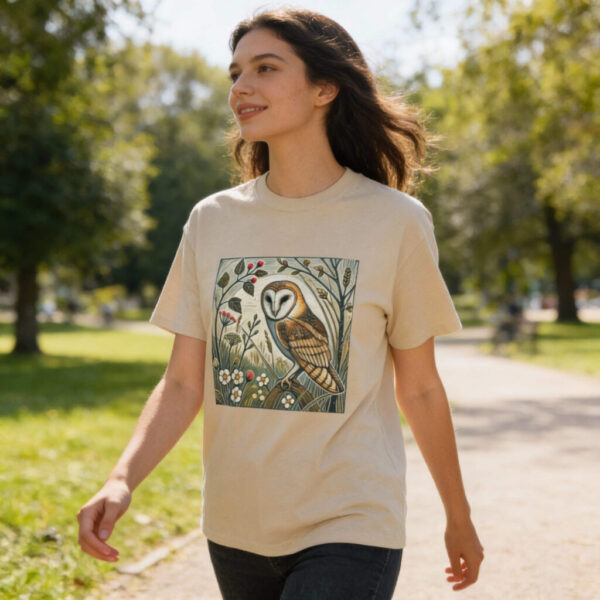 Echo the Barn Owl T-Shirt (Spring+Summer Series) Nature-Inspired Outdoor Apparel for Nature Lovers