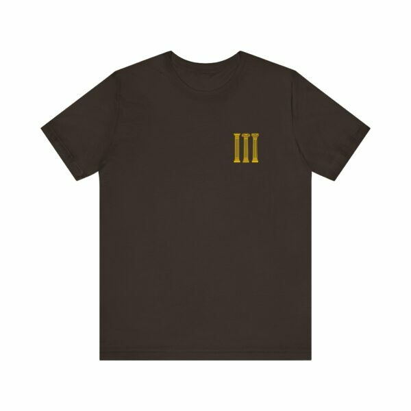 Three Columns: Doric, Ionic & Corinthian Pillars Jersey Short Sleeve Tee - Image 9