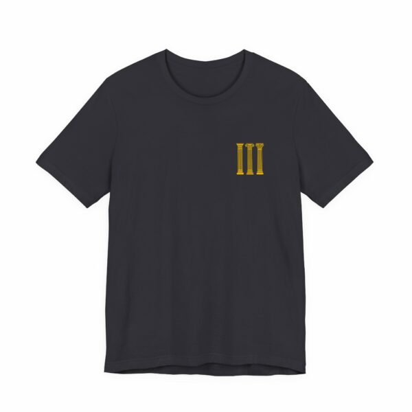 Three Columns: Doric, Ionic & Corinthian Pillars Jersey Short Sleeve Tee - Image 14