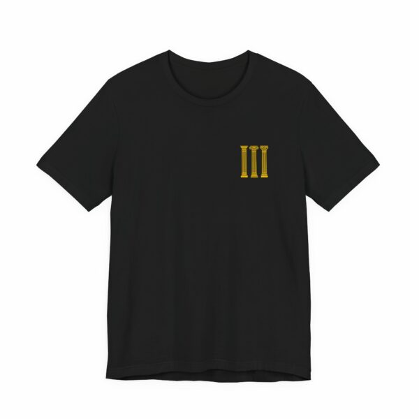 Three Columns: Doric, Ionic & Corinthian Pillars Jersey Short Sleeve Tee - Image 12