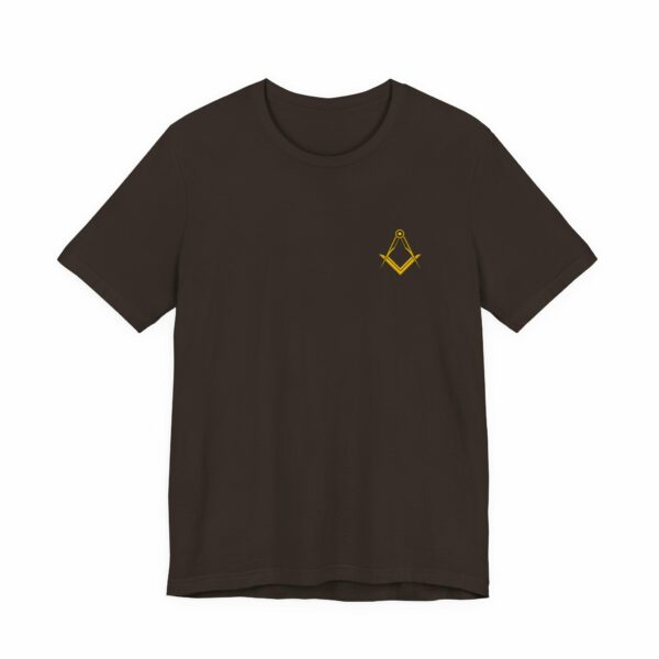Square and Compass Masonic Jersey Short Sleeve Tee - Image 9