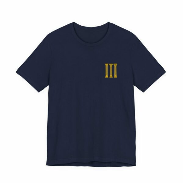 Three Columns: Doric, Ionic & Corinthian Pillars Jersey Short Sleeve Tee