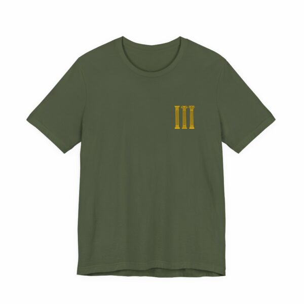 Three Columns: Doric, Ionic & Corinthian Pillars Jersey Short Sleeve Tee - Image 18